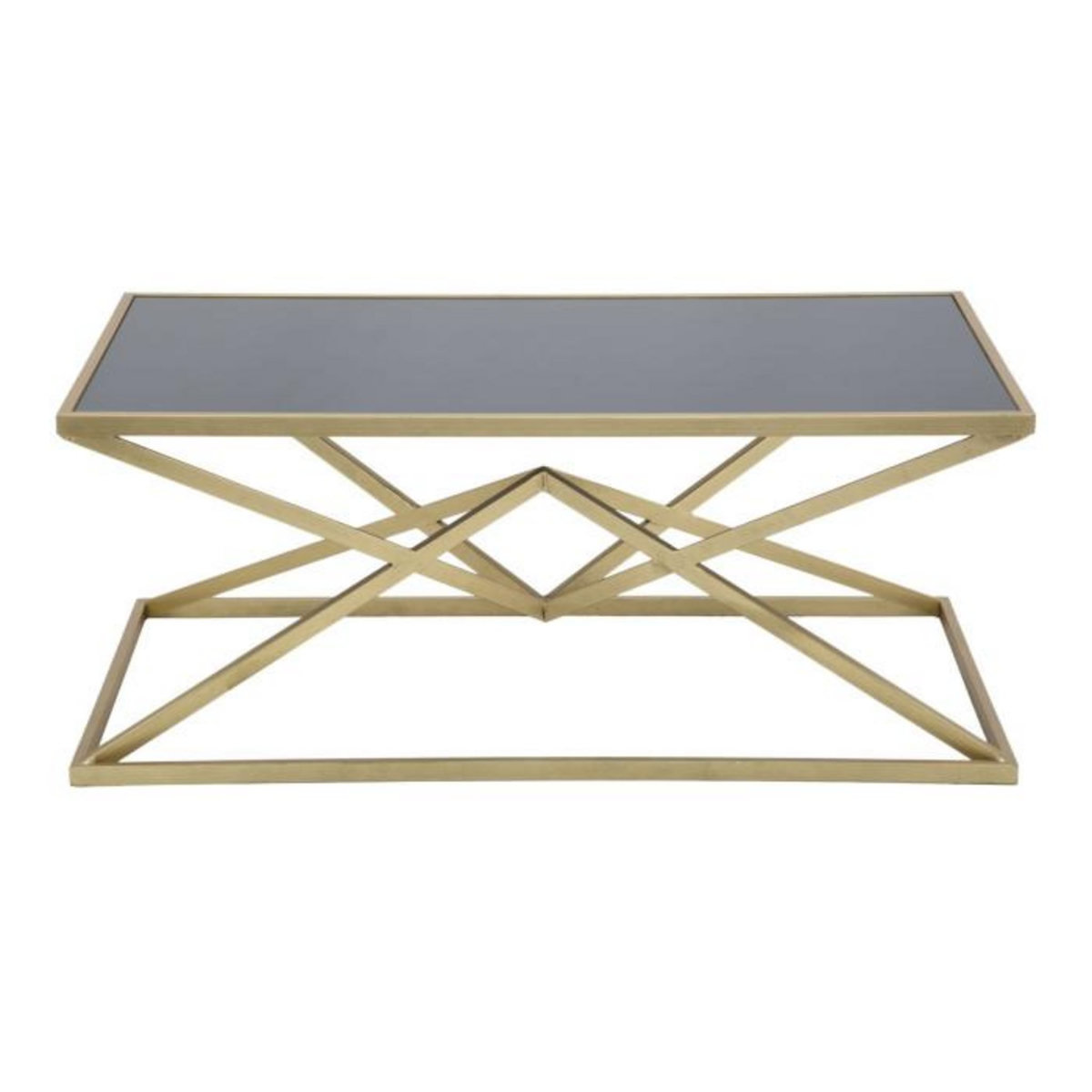 Paris Prix Table Basse Design  Pyramid  110cm Noir & Or