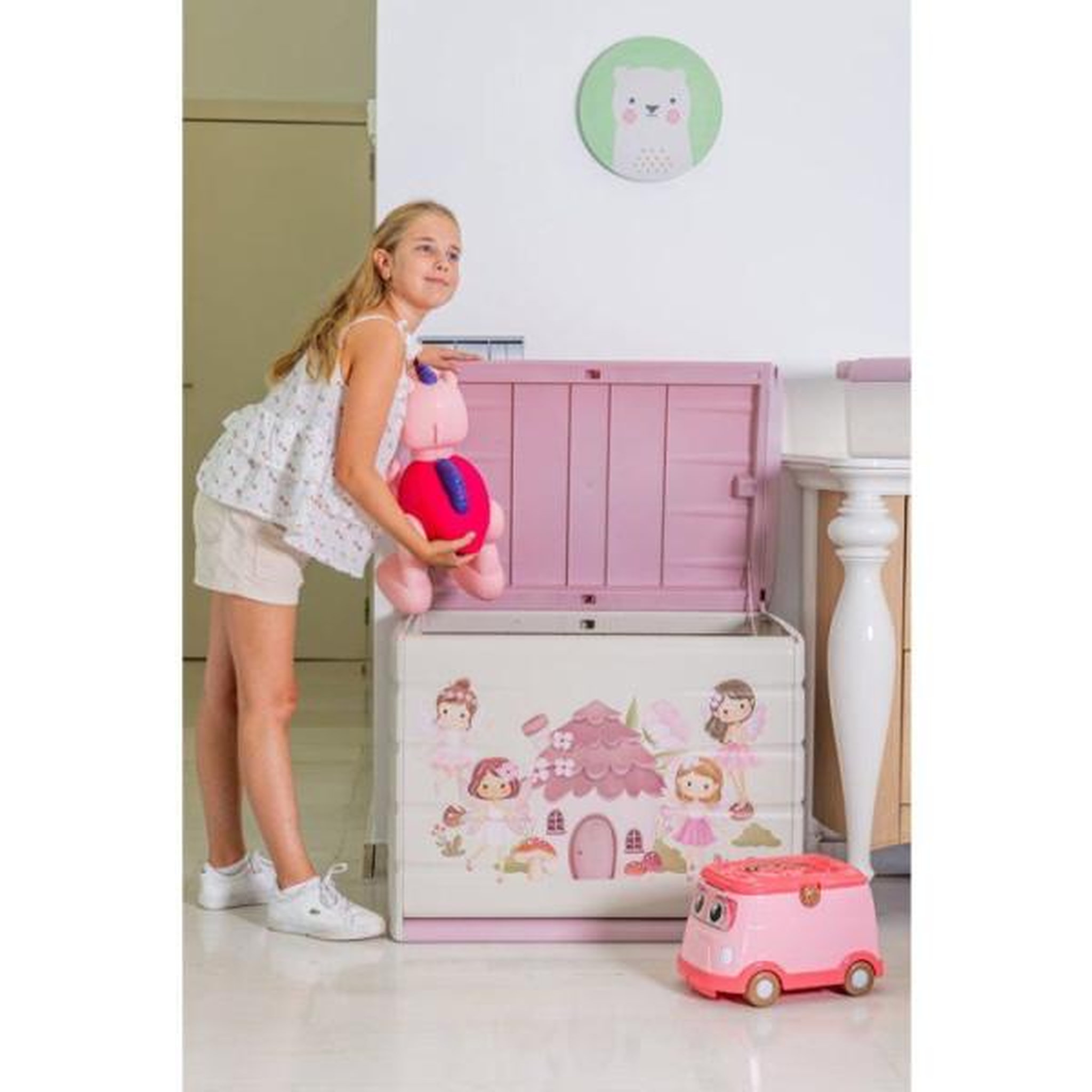Voir la diapositive 2 : PLASTIKEN Coffre de rangement - plastiken - 260 l - 80 x 61 x 53 cm - hada