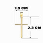 Voir la diapositive 3 : L'ATELIER D'AZUR Collier - Médaille Croix Or 18 Carats 750/000 Jaune - Chaine Dorée