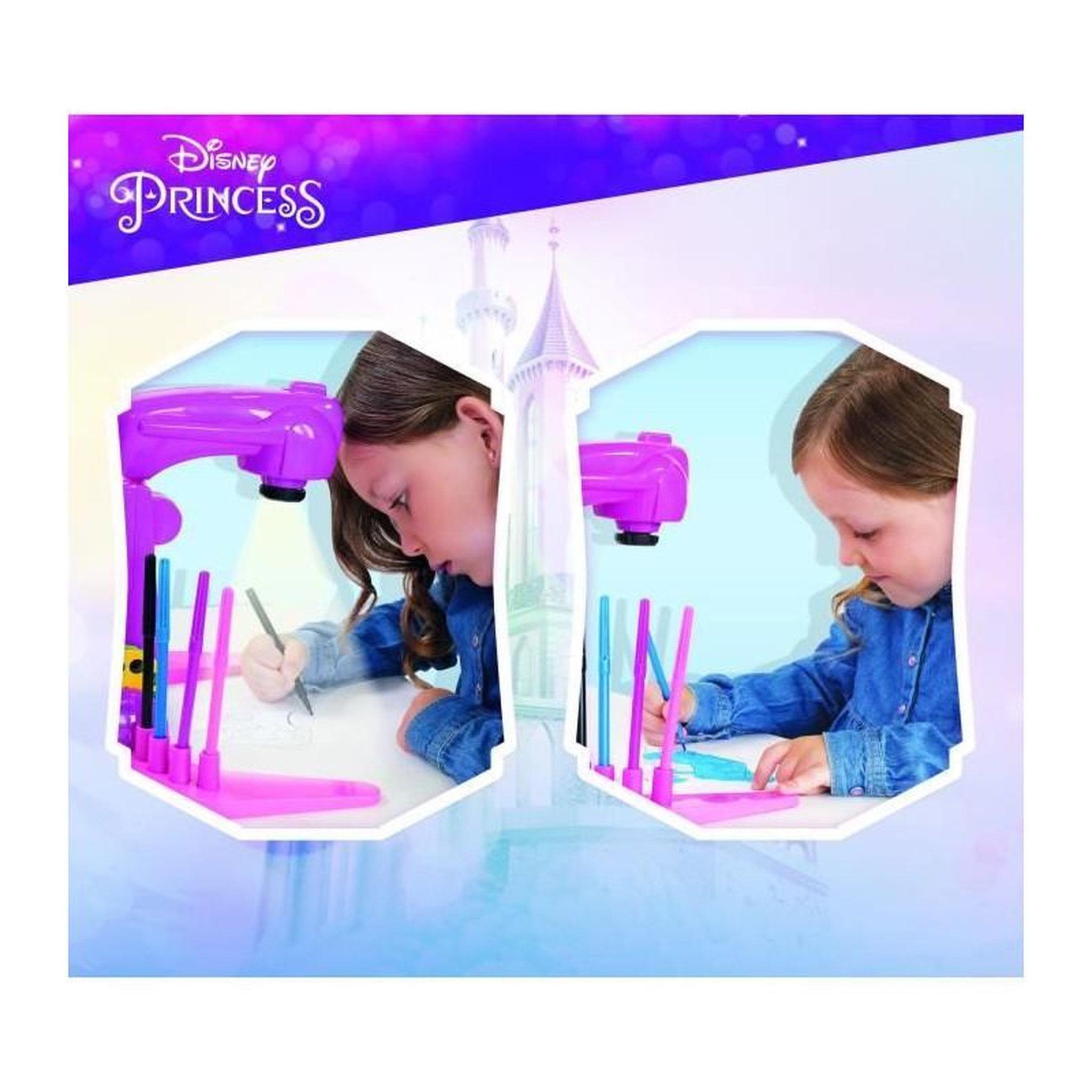 Voir la diapositive 2 : LISCIANI GIOCHI Projecteur école de dessin - Princess - pour dessiner toutes ses Princesses préférées - LISCIANI