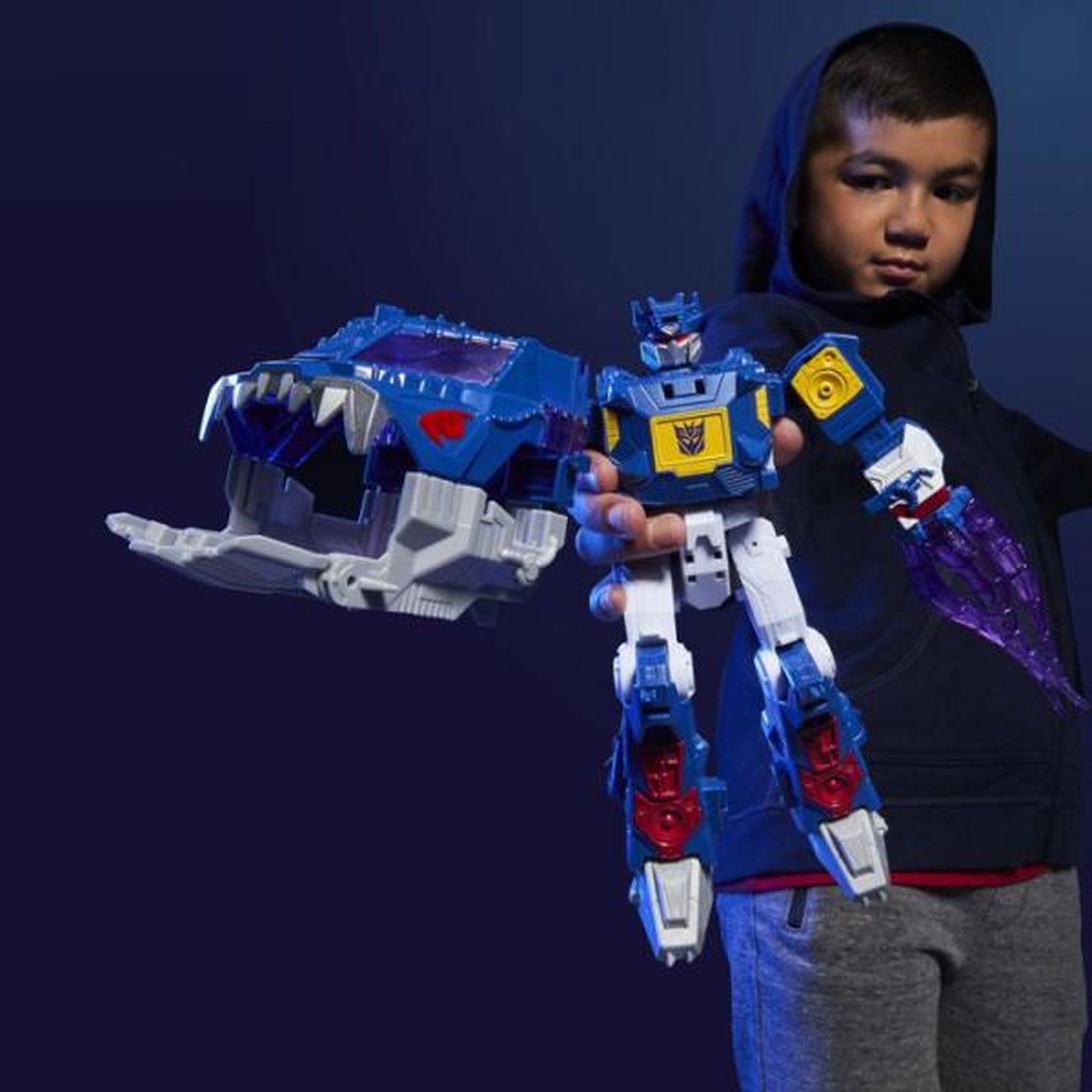 Voir la diapositive 6 : HASBRO Figurine Explorateur des fonds marins Soundwave de 22,5 cm, conversion rapide au mode sous-marin, Transformers CYBERWORLD Energ