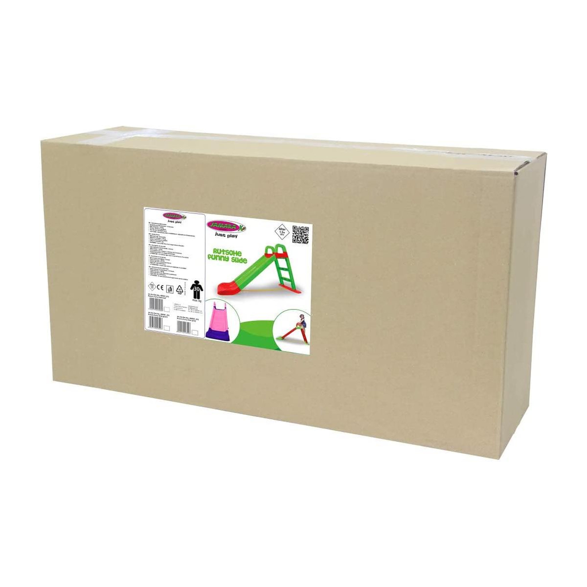 Voir la diapositive 3 : Jamara Toboggan Funny Slide rouge