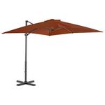 VIDAXL Parasol de jardin en porte-a-faux avec mat en aluminium