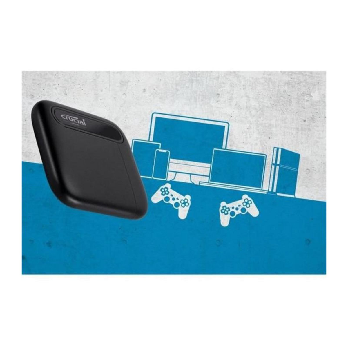 Crucial SSD Externe - CRUCIAL - X6 Portable SSD - 2To - USB-C CT2000X6SSD9