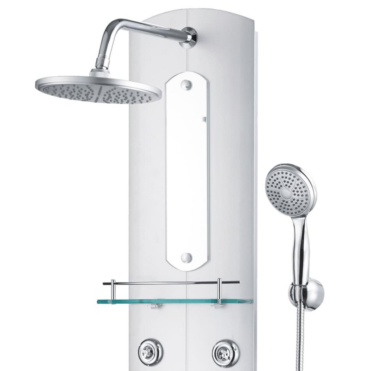 VIDAXL Panneau de douche 25x43x110 cm Argente