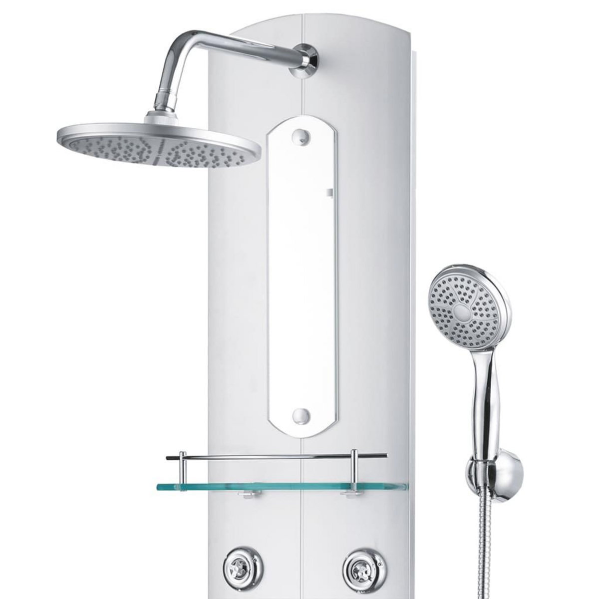 VIDAXL Panneau de douche 25x43x110 cm Argente