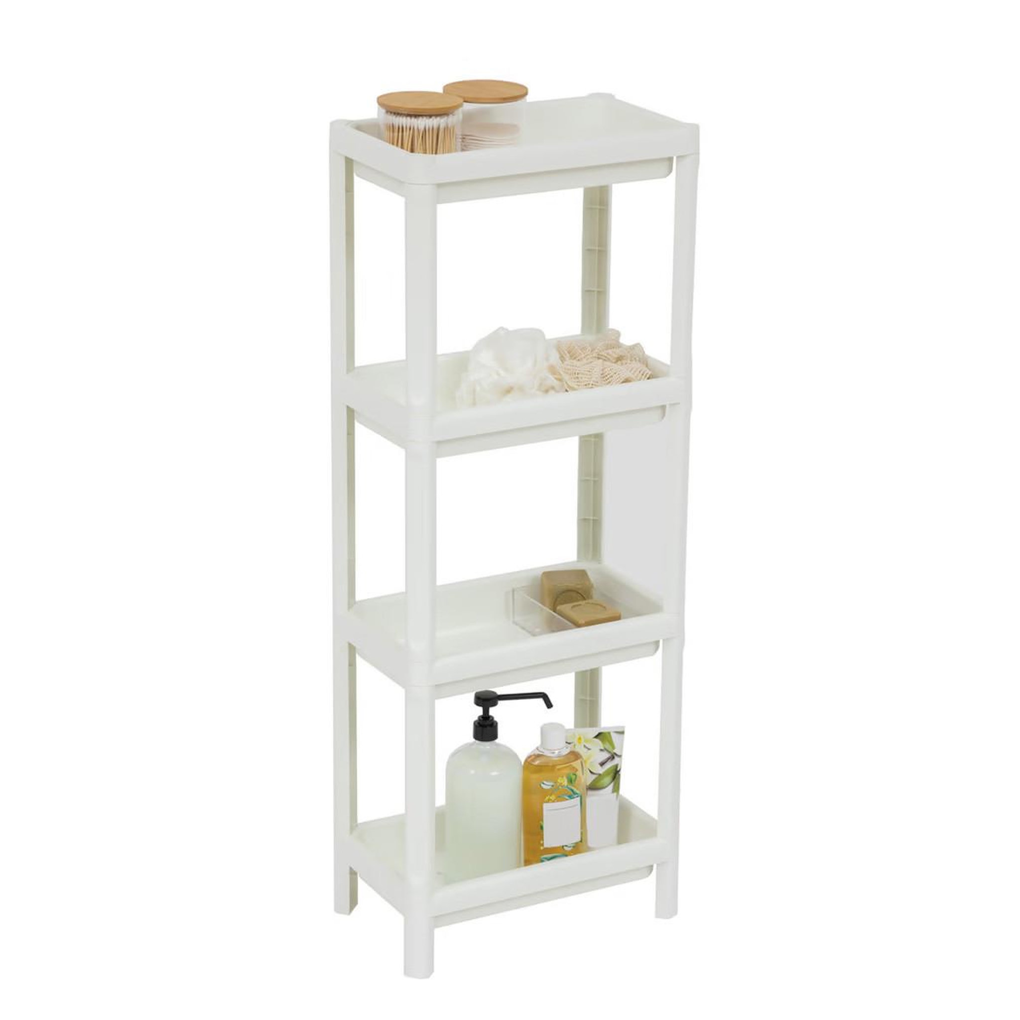 Voir la diapositive 3 : FIVE Desserte salle de bain  4 niveaux  100cm blanc