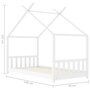 Voir la diapositive 6 : VIDAXL Cadre de lit d'enfant Blanc Bois de pin massif 70x140 cm