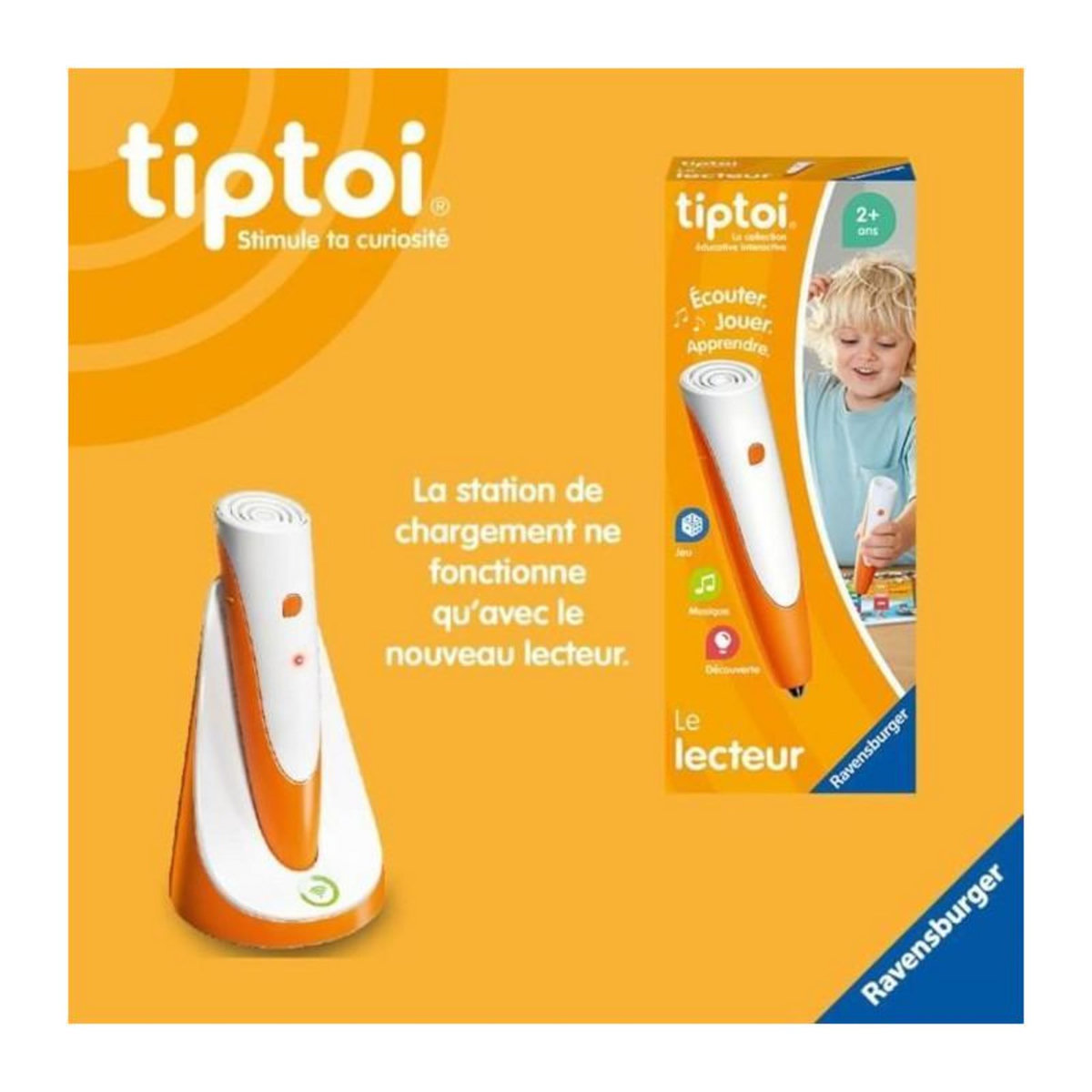 RAVENSBURGER Ravensburger-tiptoi Station charge-4005556001798-A partir de 3 ans