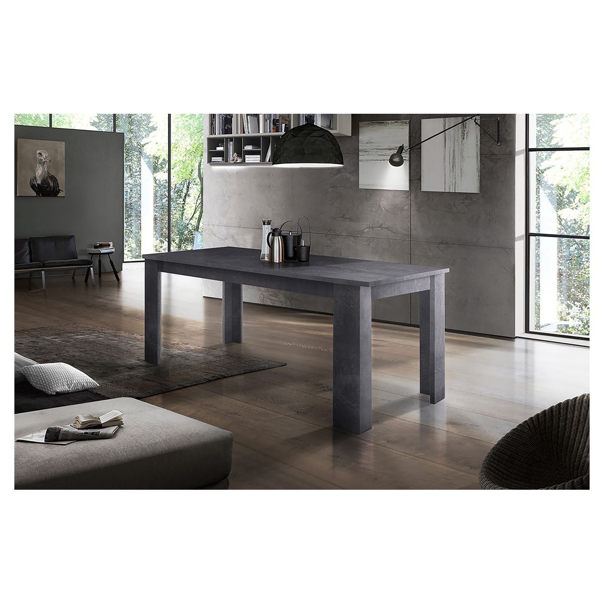 Table de séjour salle à manger extensible L140-190cm OSTUNI