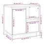 Voir la diapositive 6 : VIDAXL Tables de chevet 2 pcs Noir 50x34x50 cm Bois de pin massif