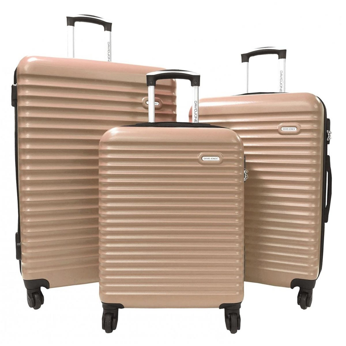 David Jones Lot 3 valises rigides dont 1 valise cabine