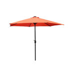 CONCEPT USINE Parasol droit rond led diamètre 2,7 m terracotta AMALFI