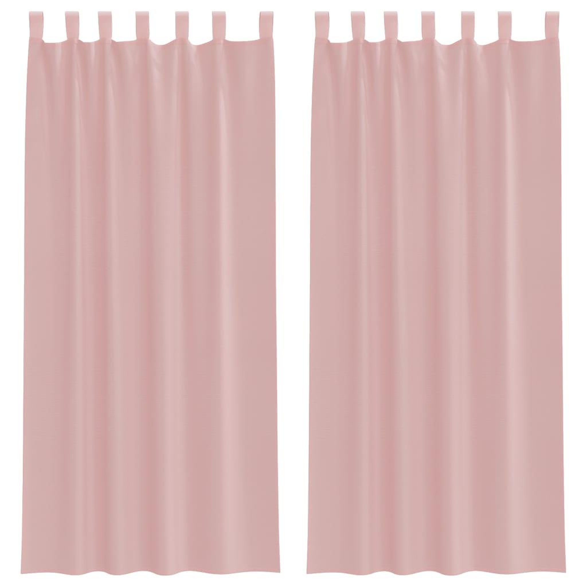 Voir la diapositive 2 : VIDAXL Rideaux en voile avec passe-tringles 2 pcs rose