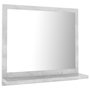 Voir la diapositive 2 : VIDAXL Miroir de salle de bain Gris beton 40x10,5x37cm Bois ingenierie
