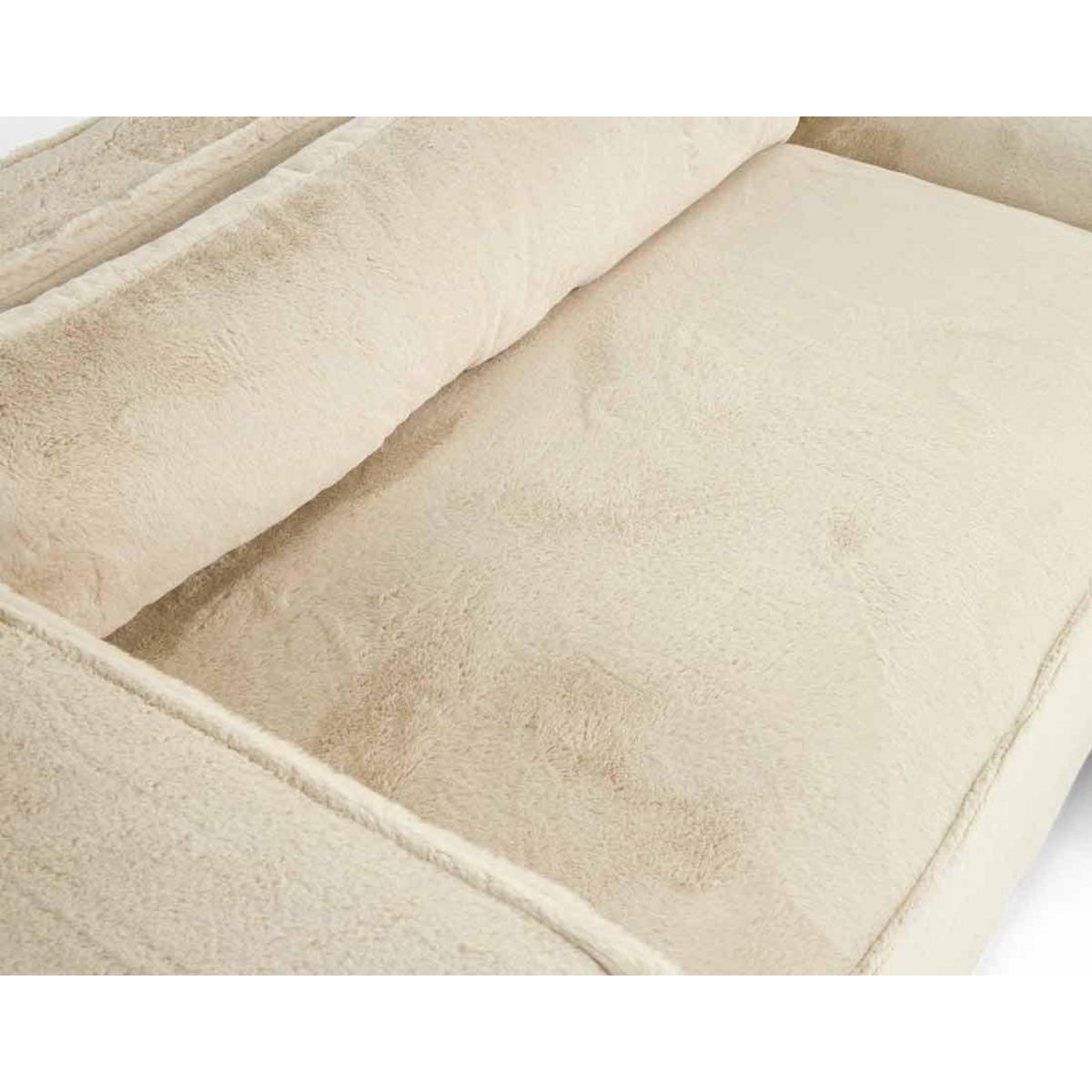 LISA DESIGN Ela - canapé d'angle droit 4 places - en fausse fourrure