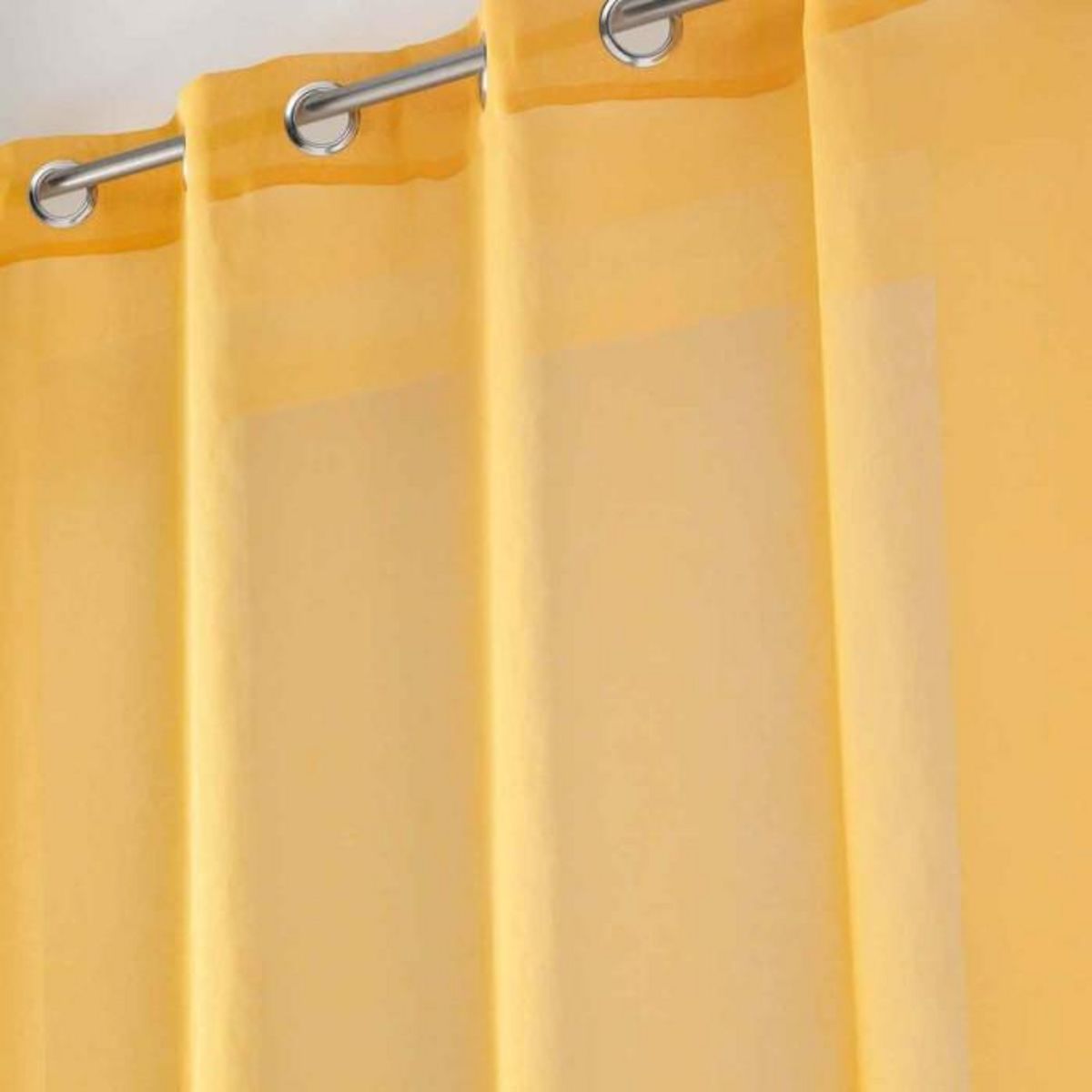 Paris Prix Rideau Voilage à Œillets  Sandra  140x180cm Jaune