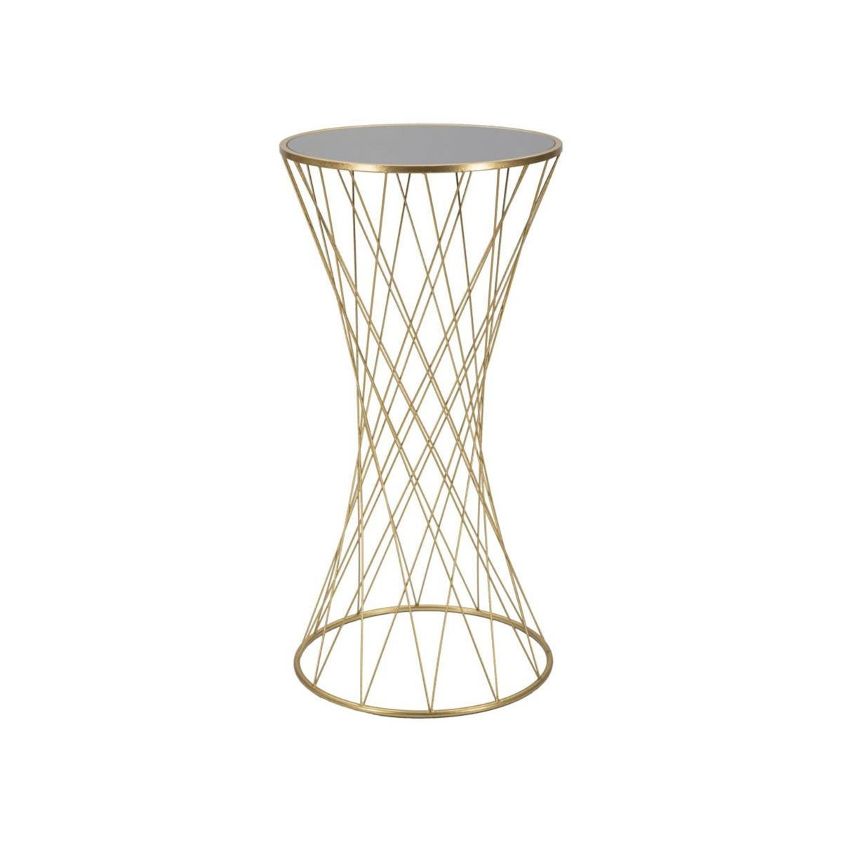 Paris Prix Table d'Appoint en Métal  Tower  100cm Or