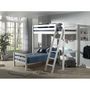 Voir la diapositive 5 : Paris Prix Pack - Lit Mezzanine Enfant & Lit Simple  Pino  90x200cm Blanc