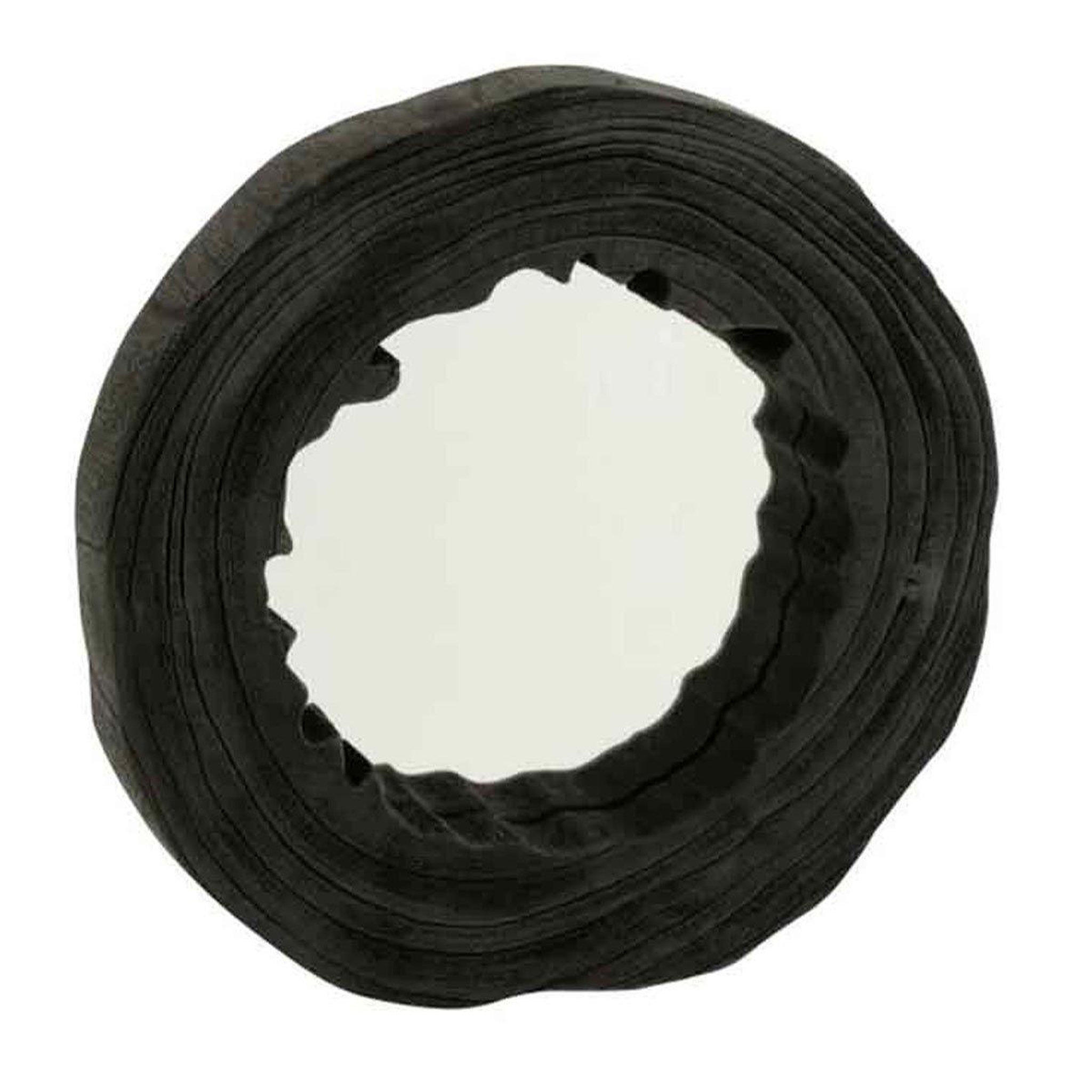 Voir la diapositive 1 : J-LINE Miroir mural déco en bois  jenny  42cm noir