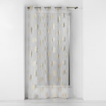 Douceur d'Intérieur Voilage à œillets 140x240 sable métallisé Sunny Gold