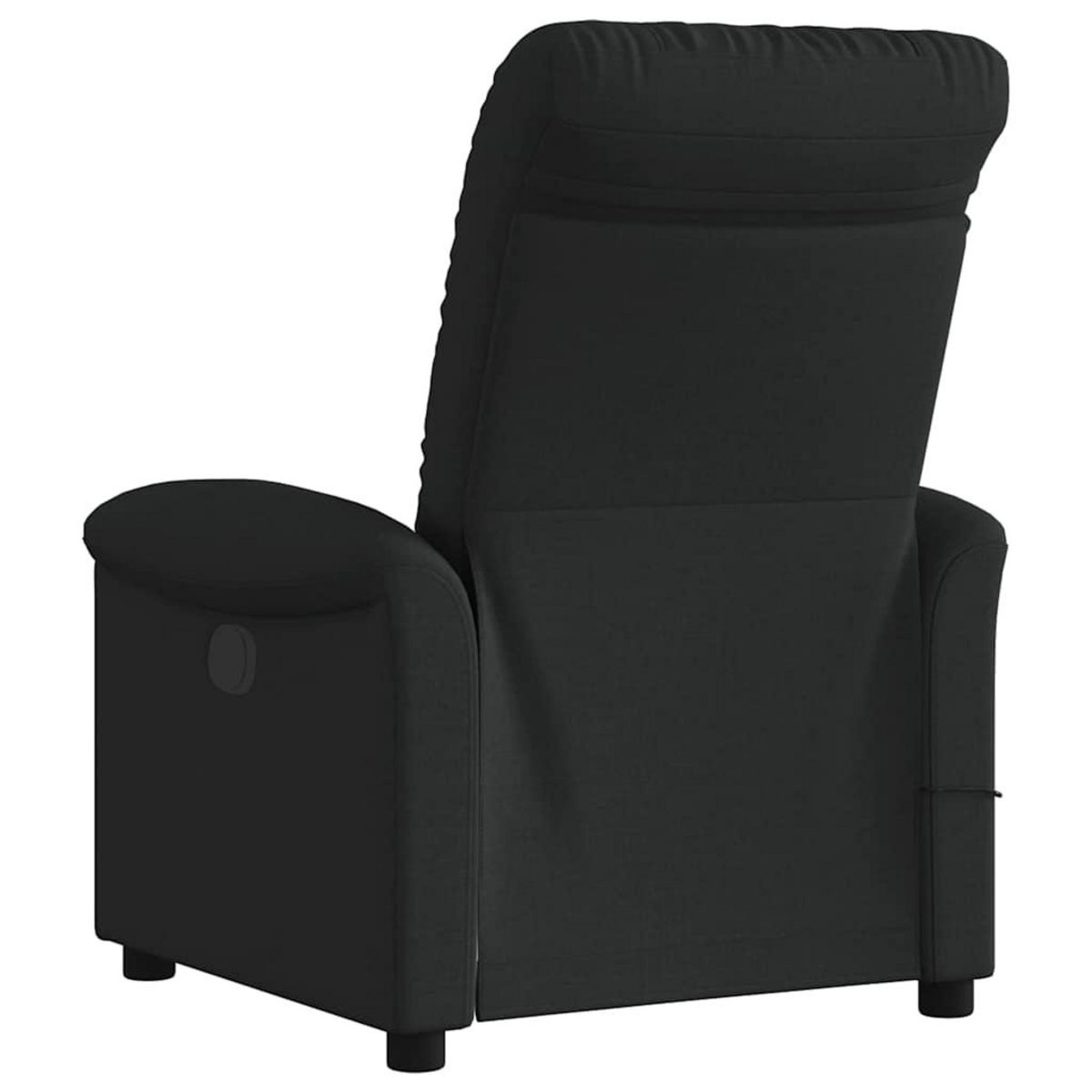 VIDAXL Fauteuil de massage inclinable Noir Tissu