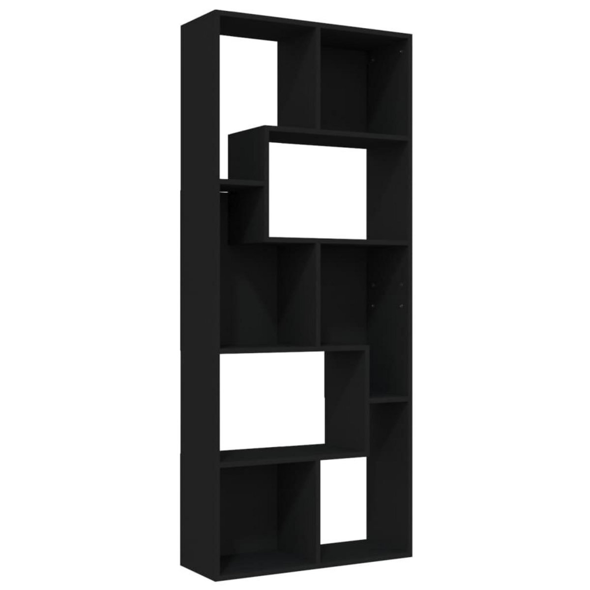 VIDAXL Bibliotheque Noir 67x24x161 cm Bois d'ingenierie