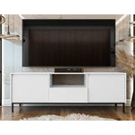 BEST MOBILIER Girona - meuble tv ouvert - blanc - 174 cm. Coloris disponibles : Blanc