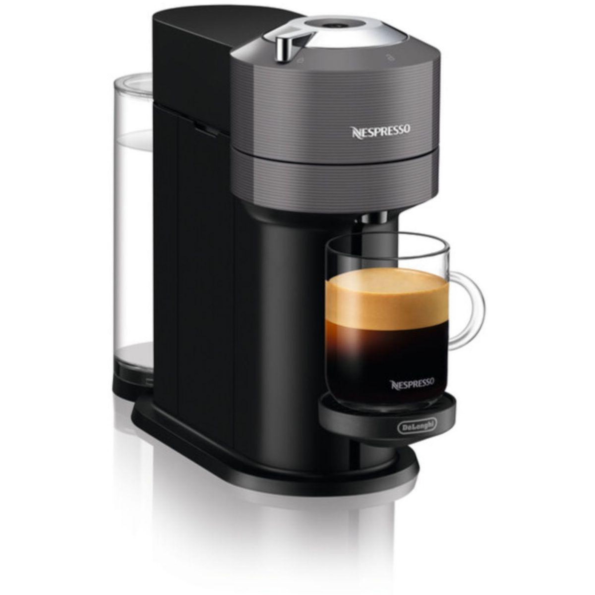 Voir la diapositive 2 : DELONGHI Machine à café à capsules manuelle automatique de longhi nespresso vertuo env 120.gy 1,1 l gris