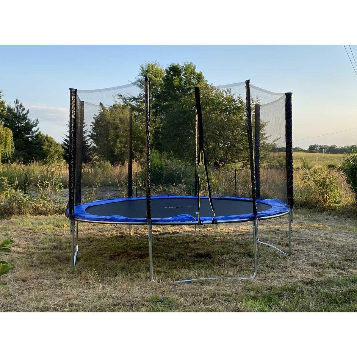 JARDIDECO Trampoline Atlas Ø 2,44 m Bleu - Jardideco