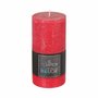  Bougie Cylindrique  Rustic  14cm Rouge