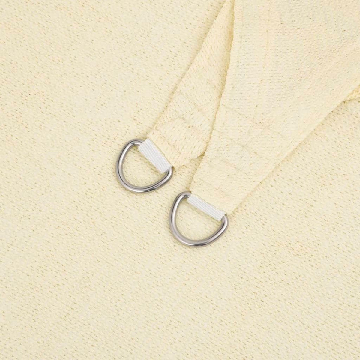 VIDAXL Voile d'ombrage 160 g/m^2 Creme 4x4x5,8 m PEHD