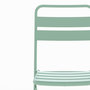 Voir la diapositive 5 : Rendez vous déco Table ronde et chaises de jardin pliantes 2 places en métal vert-Yumi