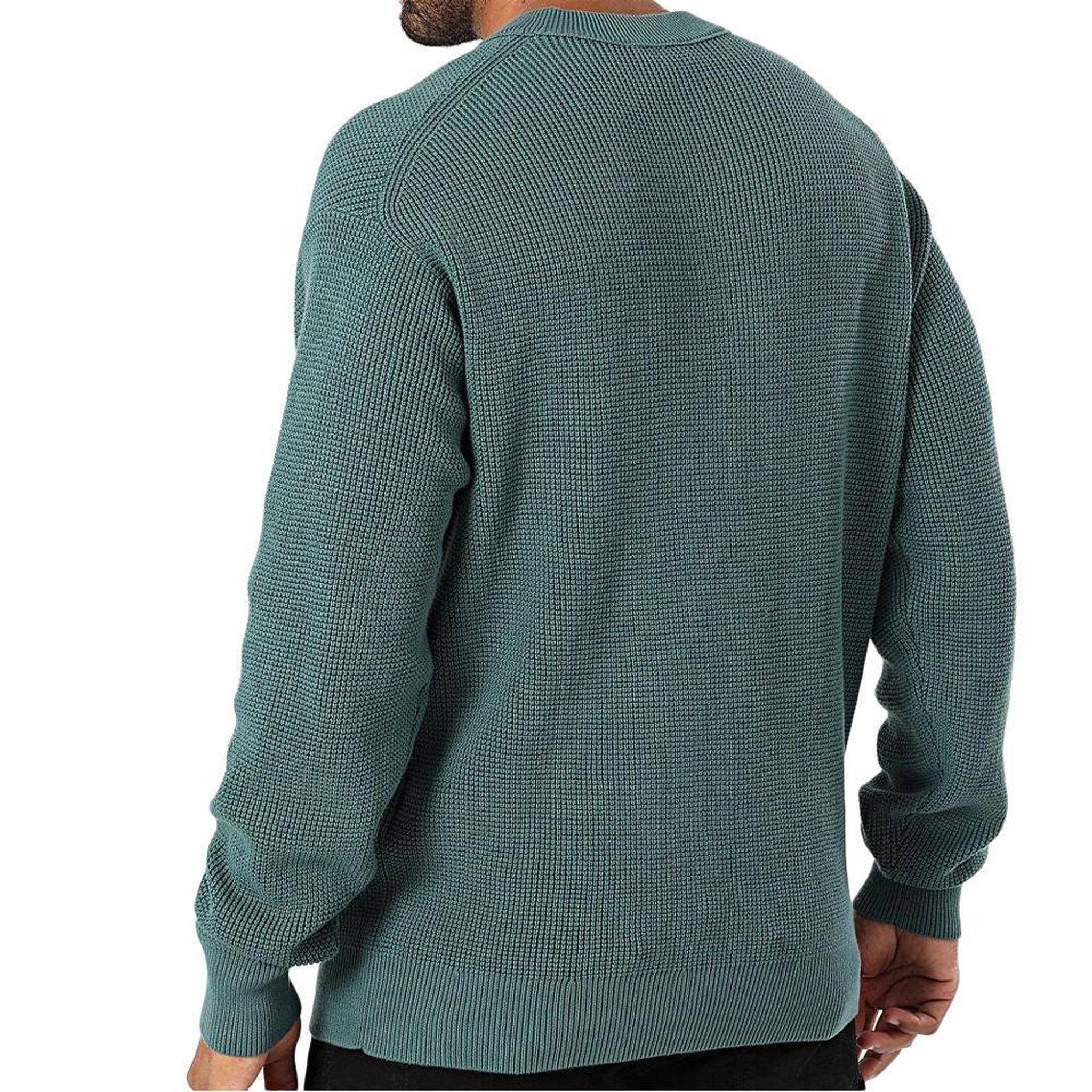 Voir la diapositive 2 : CALVIN KLEIN JEANS Pull Vert Foret Homme Calvin Klein Jeans Waffle