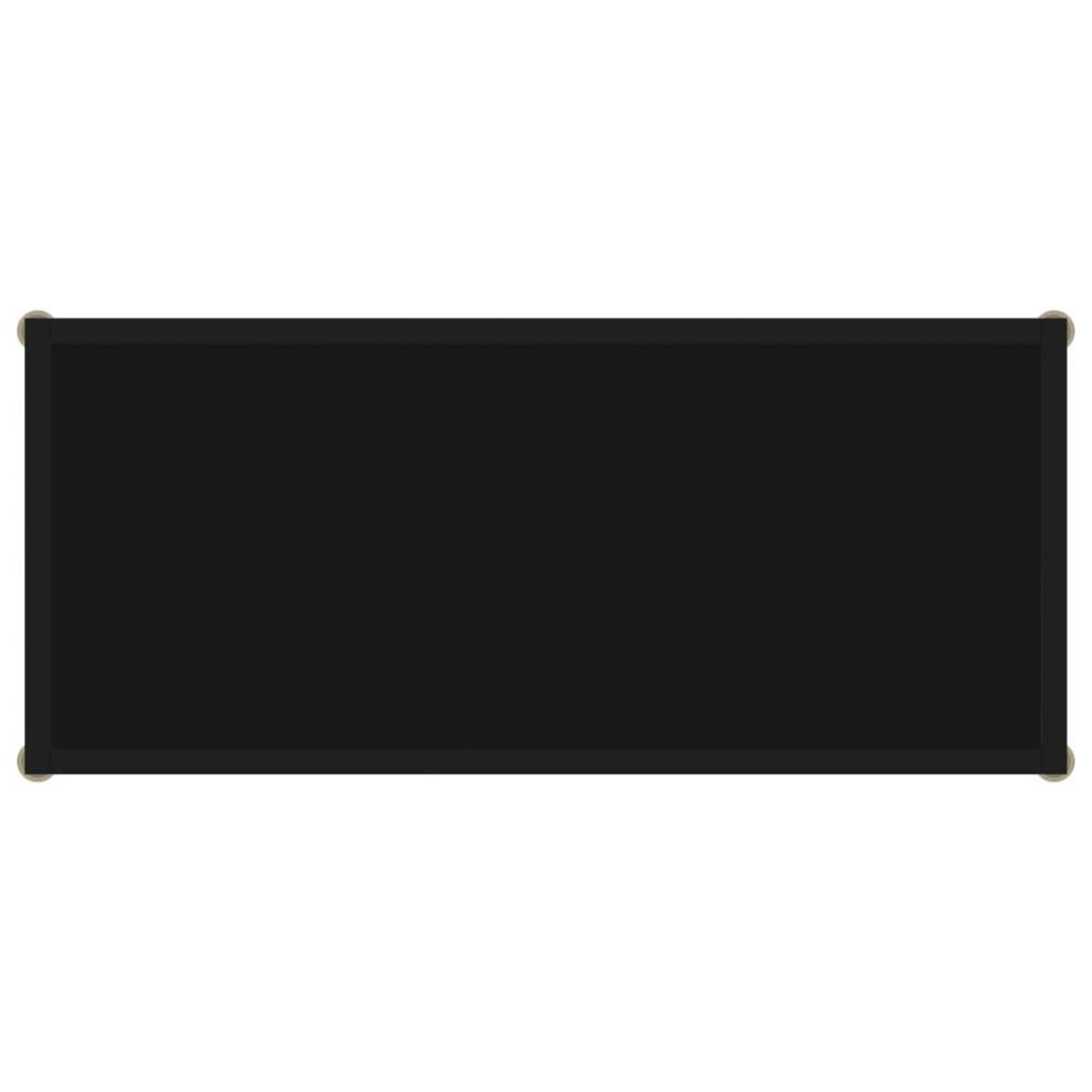 VIDAXL Table console Noir 80x35x75 cm Verre trempe