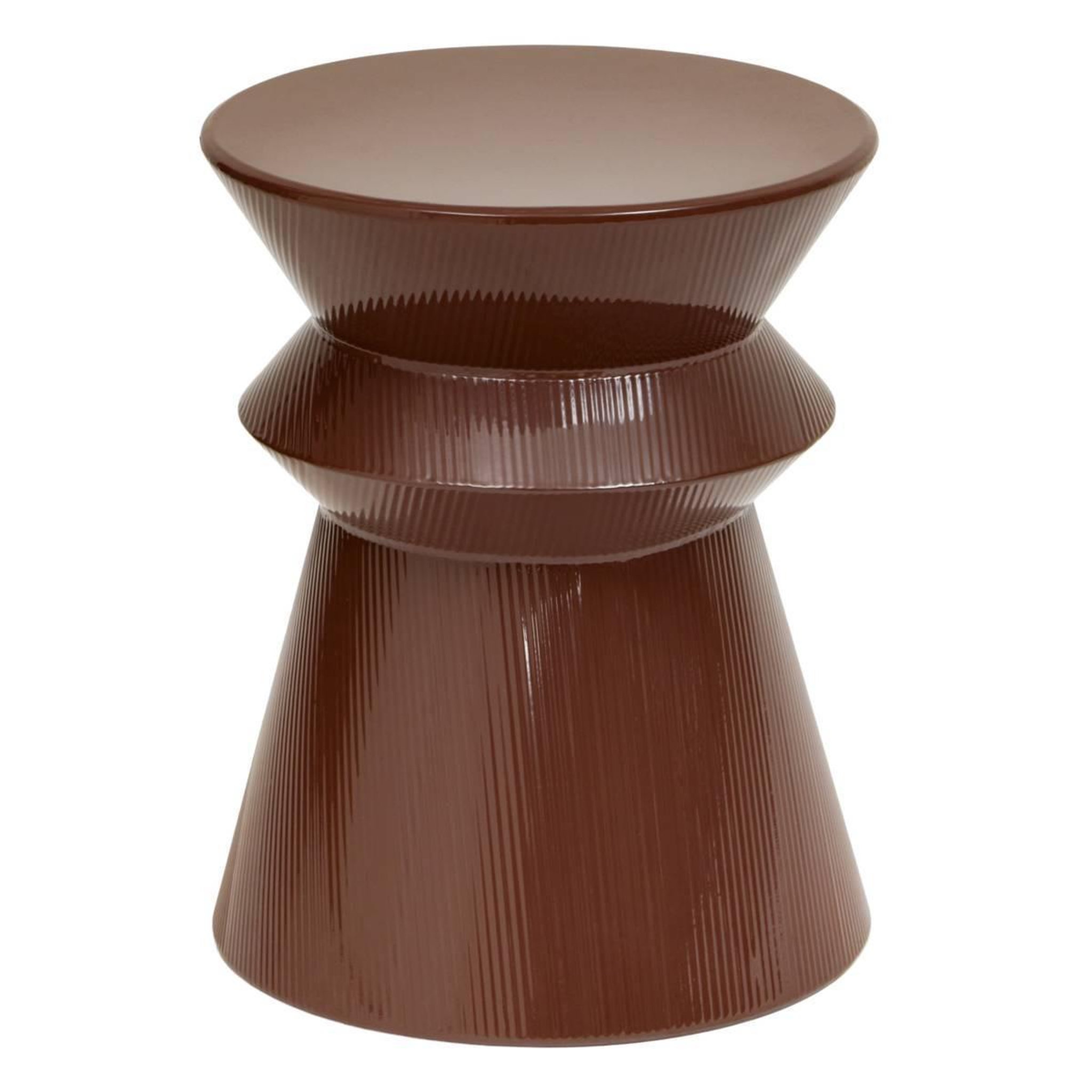 ATMOSPHERA Table d'appoint totem  maya  35cm marron