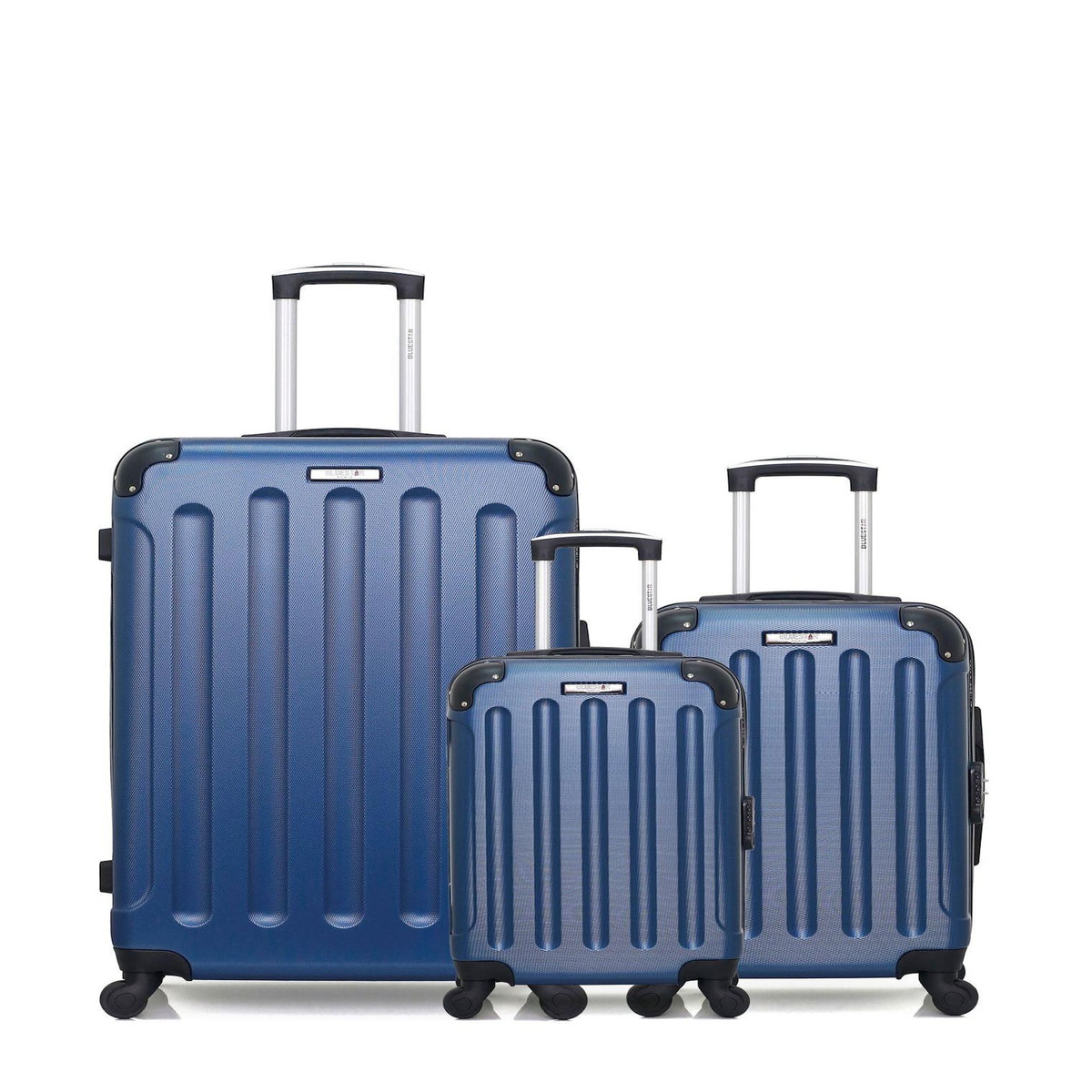 BLUESTAR BLUESTAR - LOT DE 3 - Valises grand format, cabine et cabine XXS MADRID