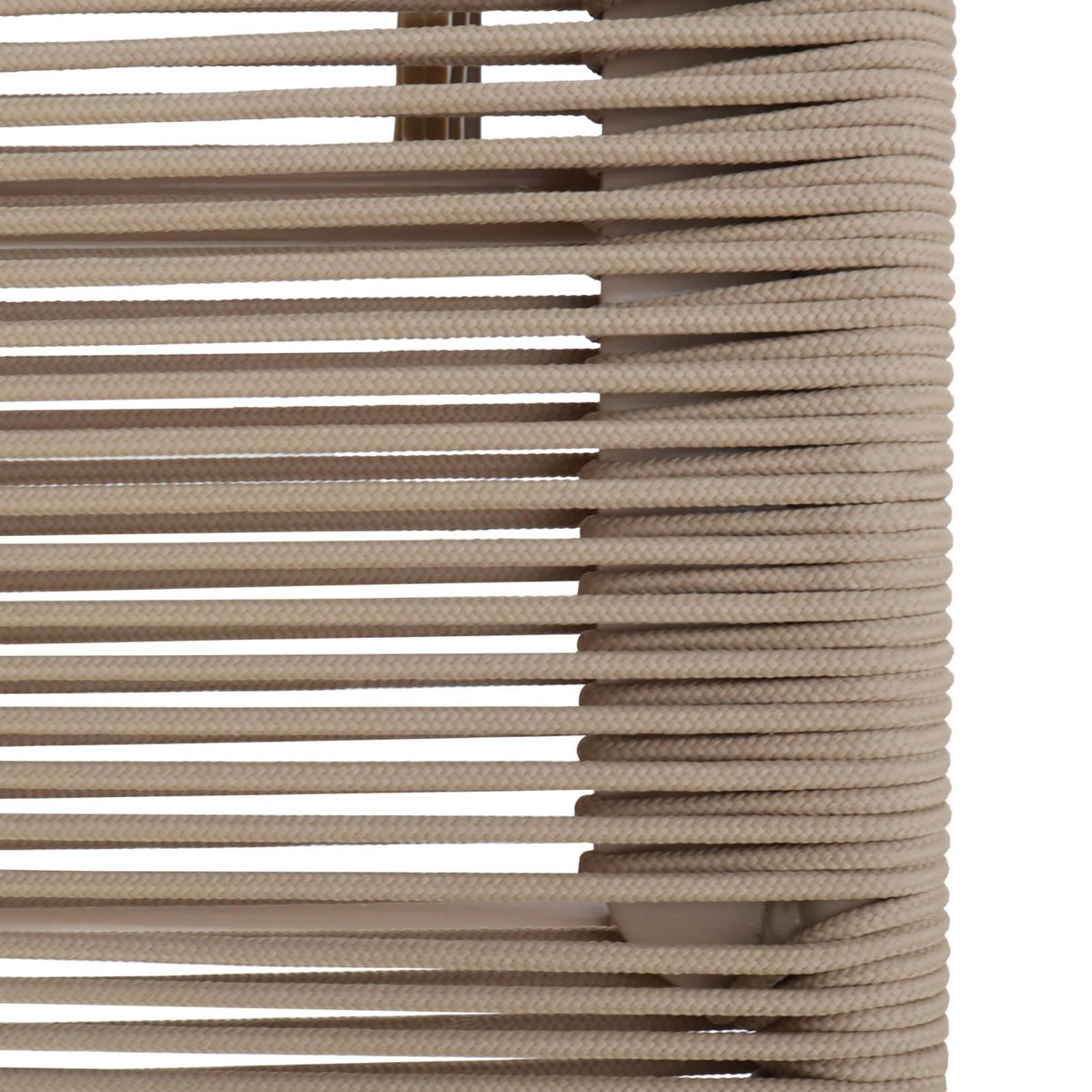 SWEEEK Lot de 2 bains de soleil acier et cordage multi positions beige - Orika