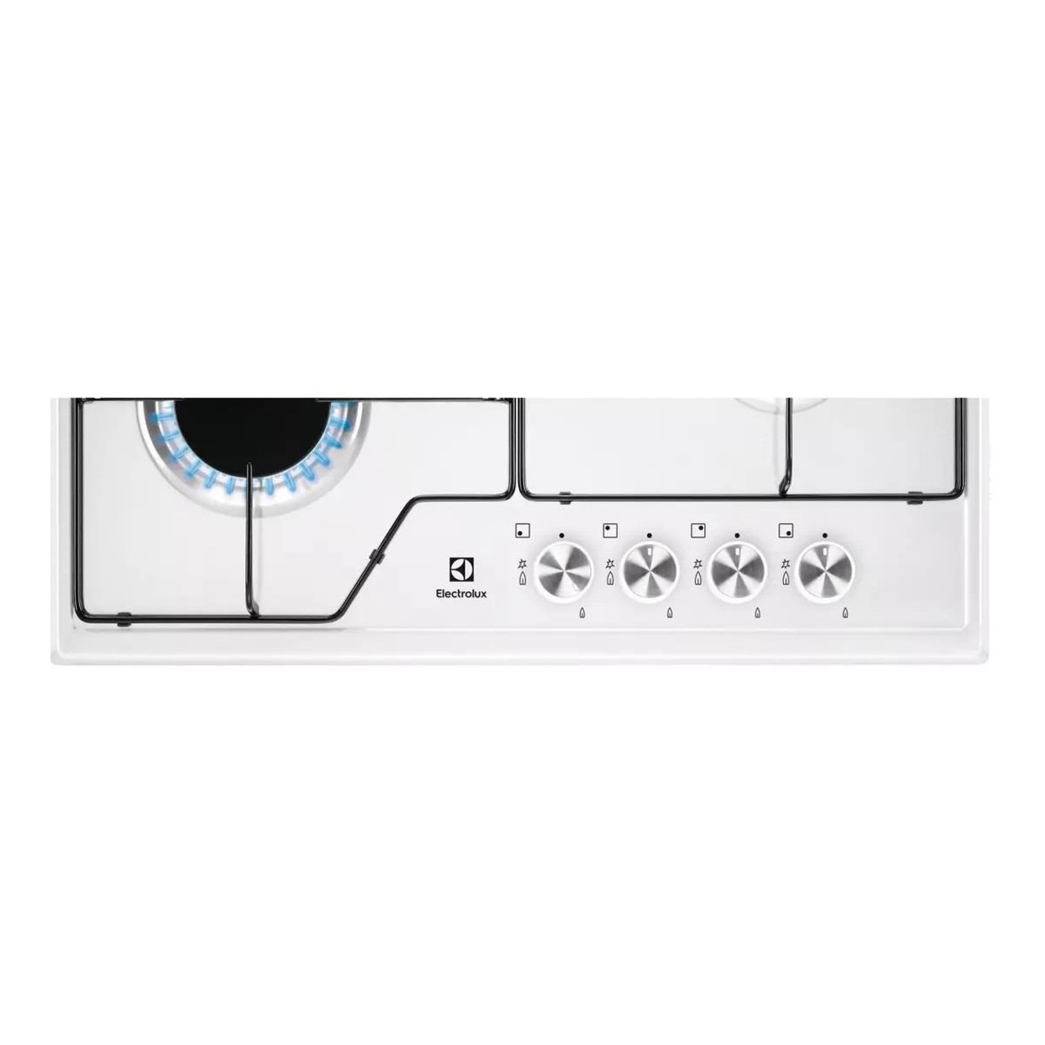 Voir la diapositive 2 : ELECTROLUX Table de cuisson gaz 60cm 4 feux 7700w noir - kgs6424w