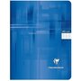 CLAIREFONTAINE Cahier piqué 17x22cm 140 pages grands carreaux Seyes bleu