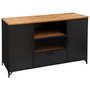 Voir la diapositive 1 : ATMOSPHERA Buffet 2 Portes & 2 Niveaux  Cierna  140cm Noir