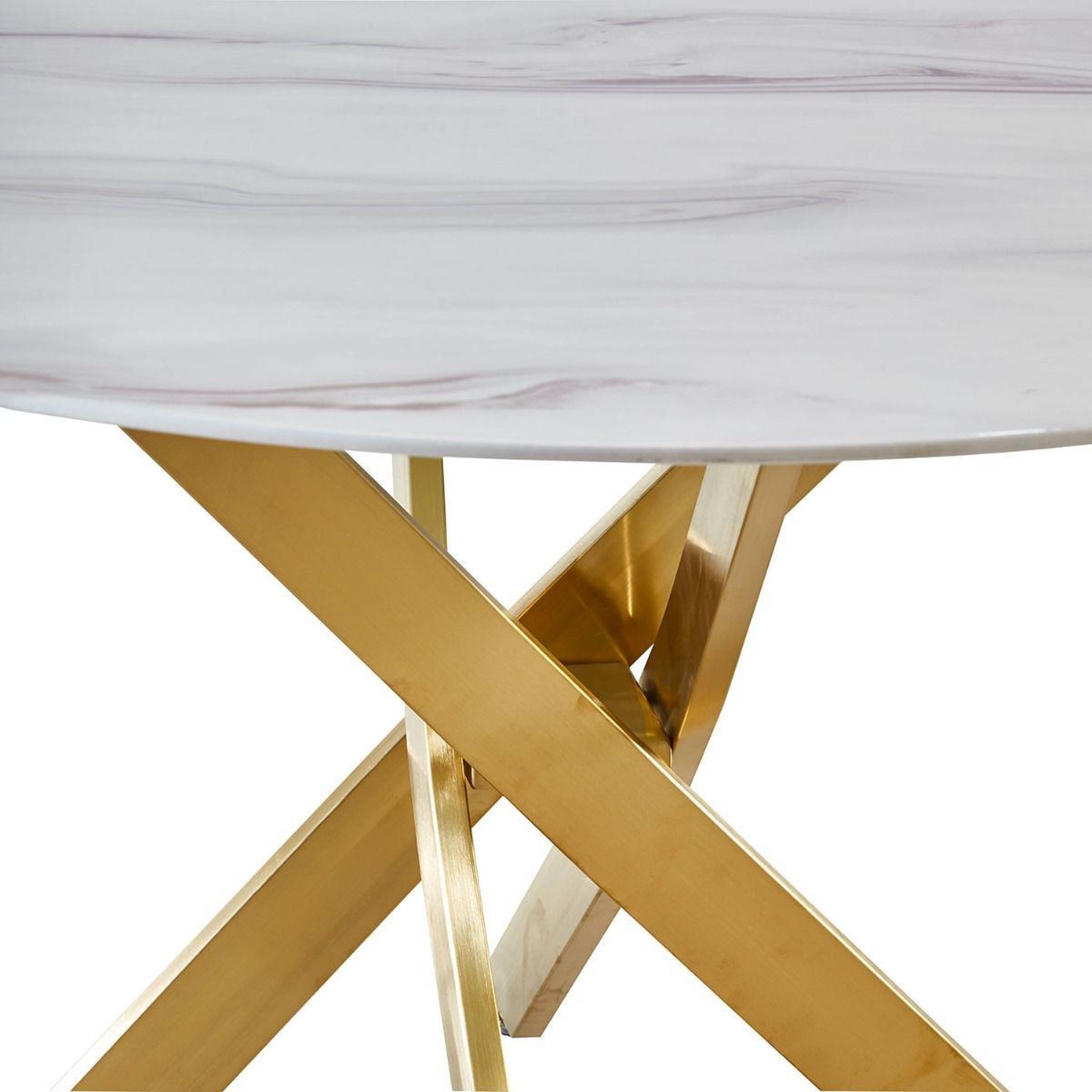 Voir la diapositive 2 : Paris Prix Table de repas ronde  rixa  120cm effet marbre