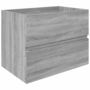 Voir la diapositive 2 : VIDAXL Armoire d'evier Sonoma gris 60x38,5x45 cm Bois d'ingenierie
