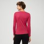 Voir la diapositive 2 : INEXTENSO T-shirt manches longues fuchsia en coton femme