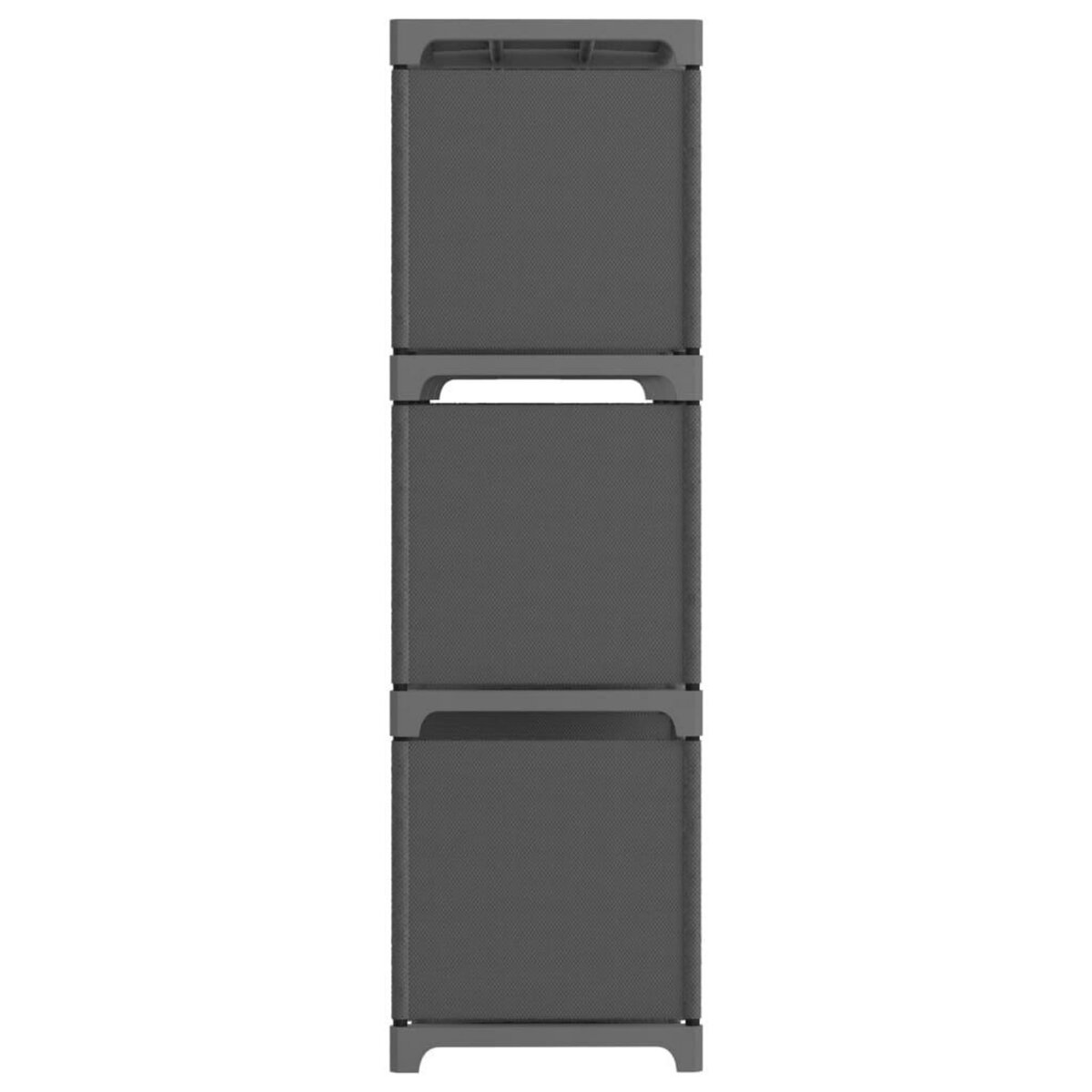 VIDAXL Etagere d'affichage 9 cubes Gris 103x30x107,5 cm Tissu
