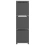 Voir la diapositive 3 : VIDAXL Etagere d'affichage 9 cubes Gris 103x30x107,5 cm Tissu