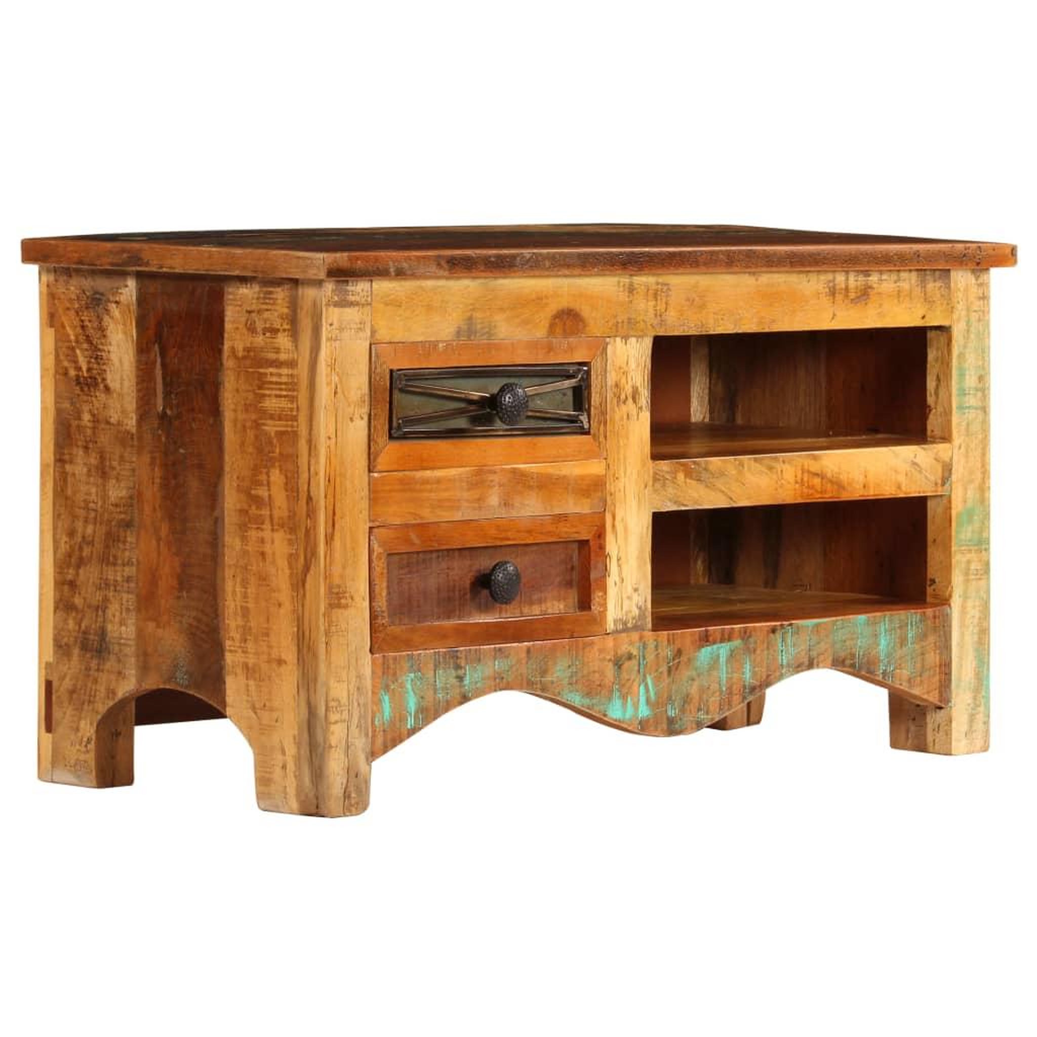 Voir la diapositive 3 : VIDAXL Meuble TV 80x30x40 cm Bois de recuperation massif