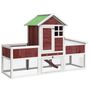 Voir la diapositive 2 : VIDAXL Clapier moka 170x63x113 cm bois de pin massif