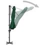 Voir la diapositive 4 : VIDAXL Parasol de jardin en porte-a-faux et poteau en aluminium vert