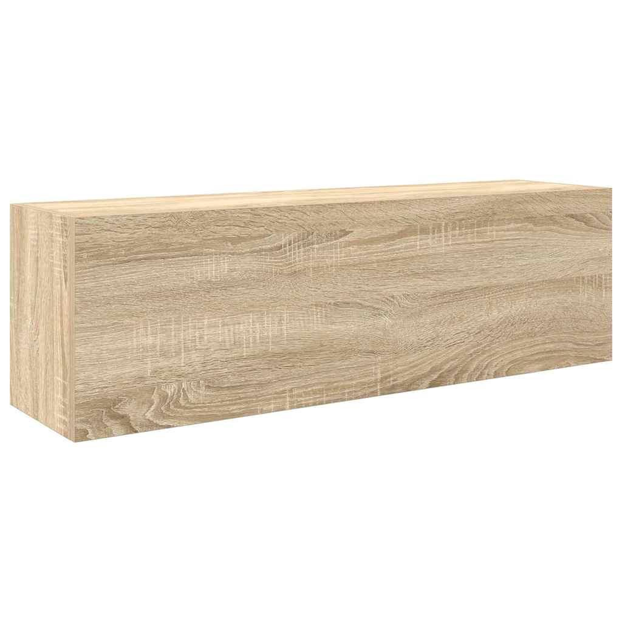 Voir la diapositive 2 : VIDAXL Armoire murale de bain chene sonoma 100x25x30cm bois ingenierie
